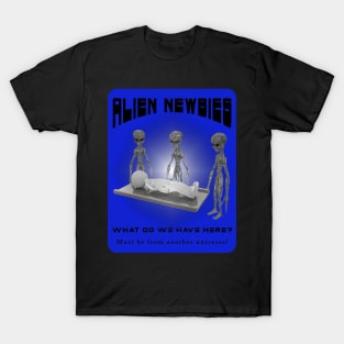 Alien Newbies - Blue and Black T-Shirt